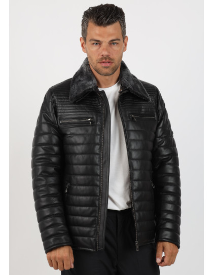 Geacă de Bărbați din Piele de Miel...