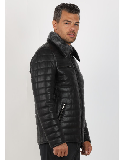 Geacă de Bărbați din Piele de Miel...