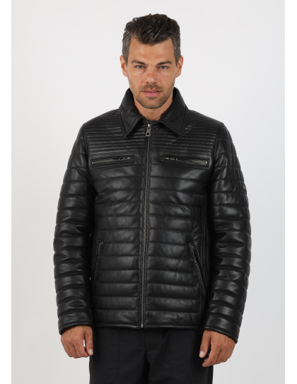 Geacă de Bărbați din Piele de Miel...