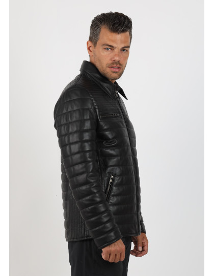 Geacă de Bărbați din Piele de Miel...