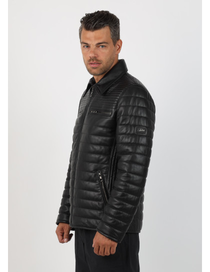 Geacă de Bărbați din Piele de Miel...