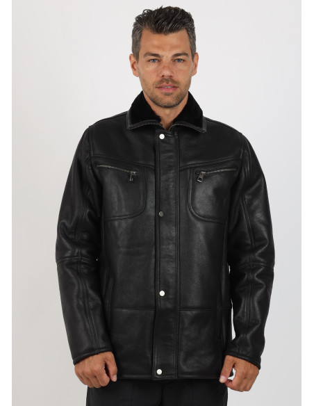 Cojoc de Bărbați din Blană Napalan de Miel Victor Negru