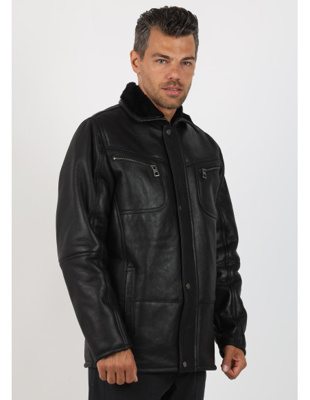 Cojoc de Bărbați din Blană Napalan de Miel Victor Negru