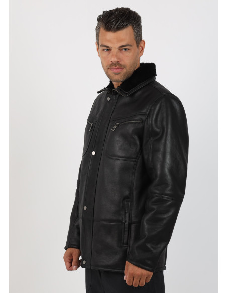 Cojoc de Bărbați din Blană Napalan de Miel Victor Negru