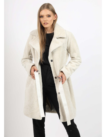 Cojoc de Damă din Blană de Miel Australian cu Revere Tip...