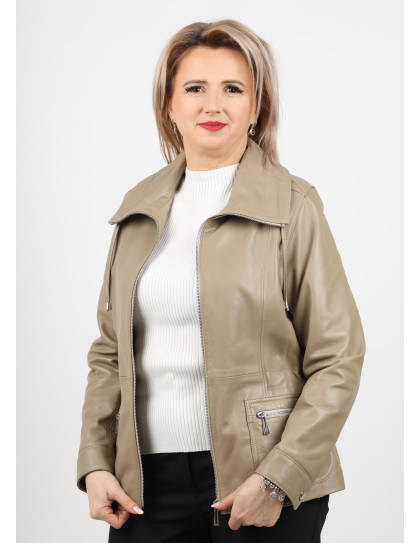 Geacă de Damă din Piele de Miel Model...