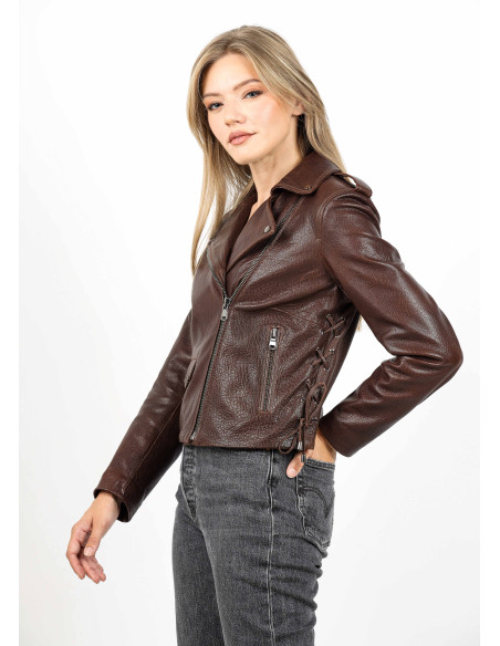 Geacă de Damă din Piele de Miel Urban Model Arina Maro