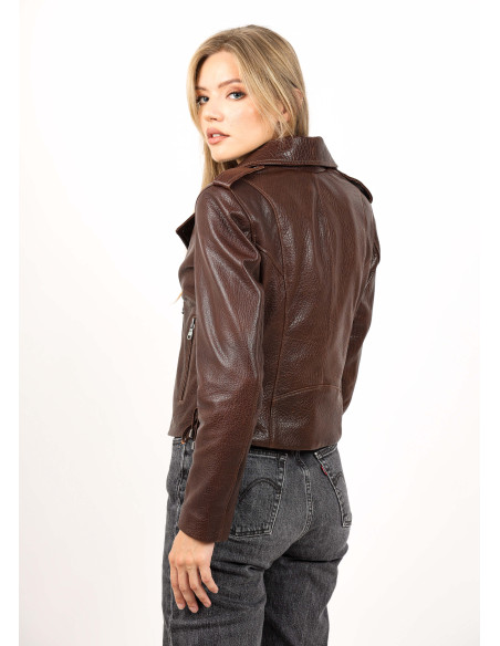 Geacă de Damă din Piele de Miel Urban Model Arina Maro