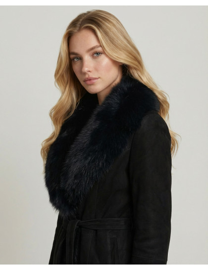 Palton de Damă din Blană de Miel și...