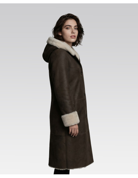 Cojoc de Damă din Blană de Miel Model Catinca