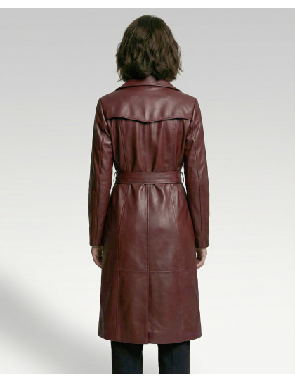 Trench de Damă din Piele de Miel...