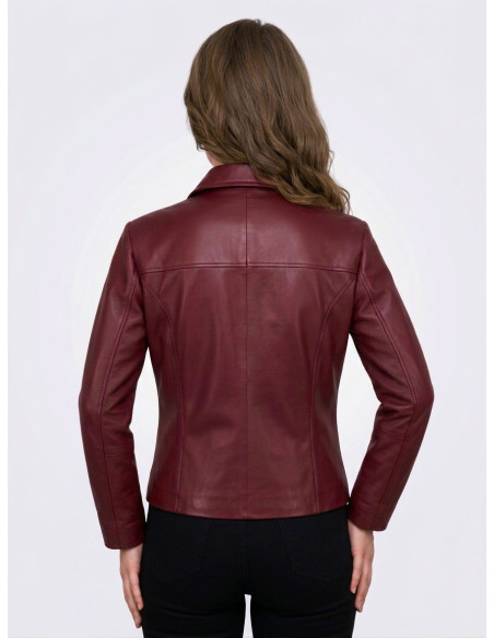 Geacă de Damă din Piele de Miel Model Elena Bordo