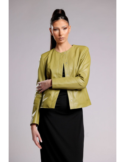 Geacă de Damă din Piele de Miel Tip...