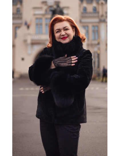 Capă de Damă Model XL din Blană de...
