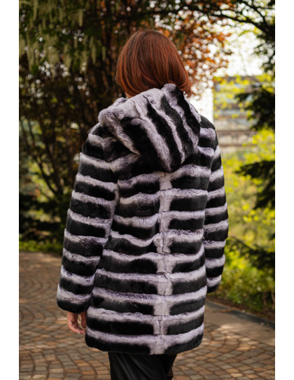 Haină de Damă din Iepure Chinchilla... Haină de Damă din Iepure Chinchilla...